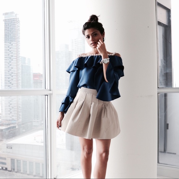 High Waisted Leather Mini Skirt - Picture 7 of 7